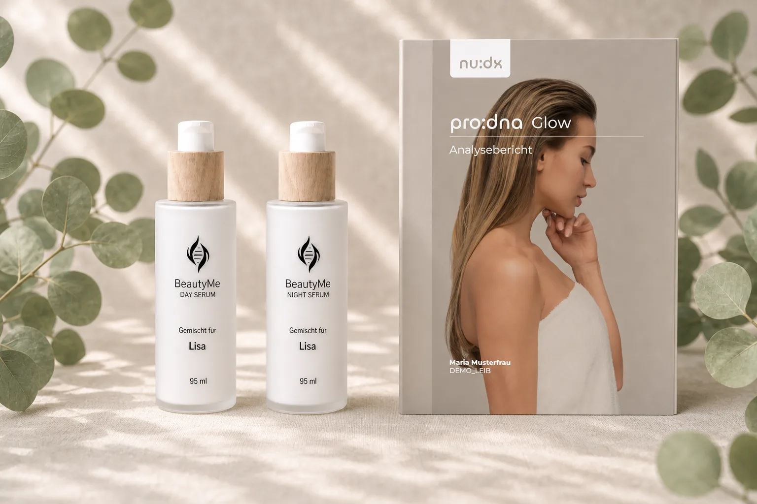 BeautyMe Serum Set - Tag- und Nachtpflege mit dem pro:dna Glow Analysebericht