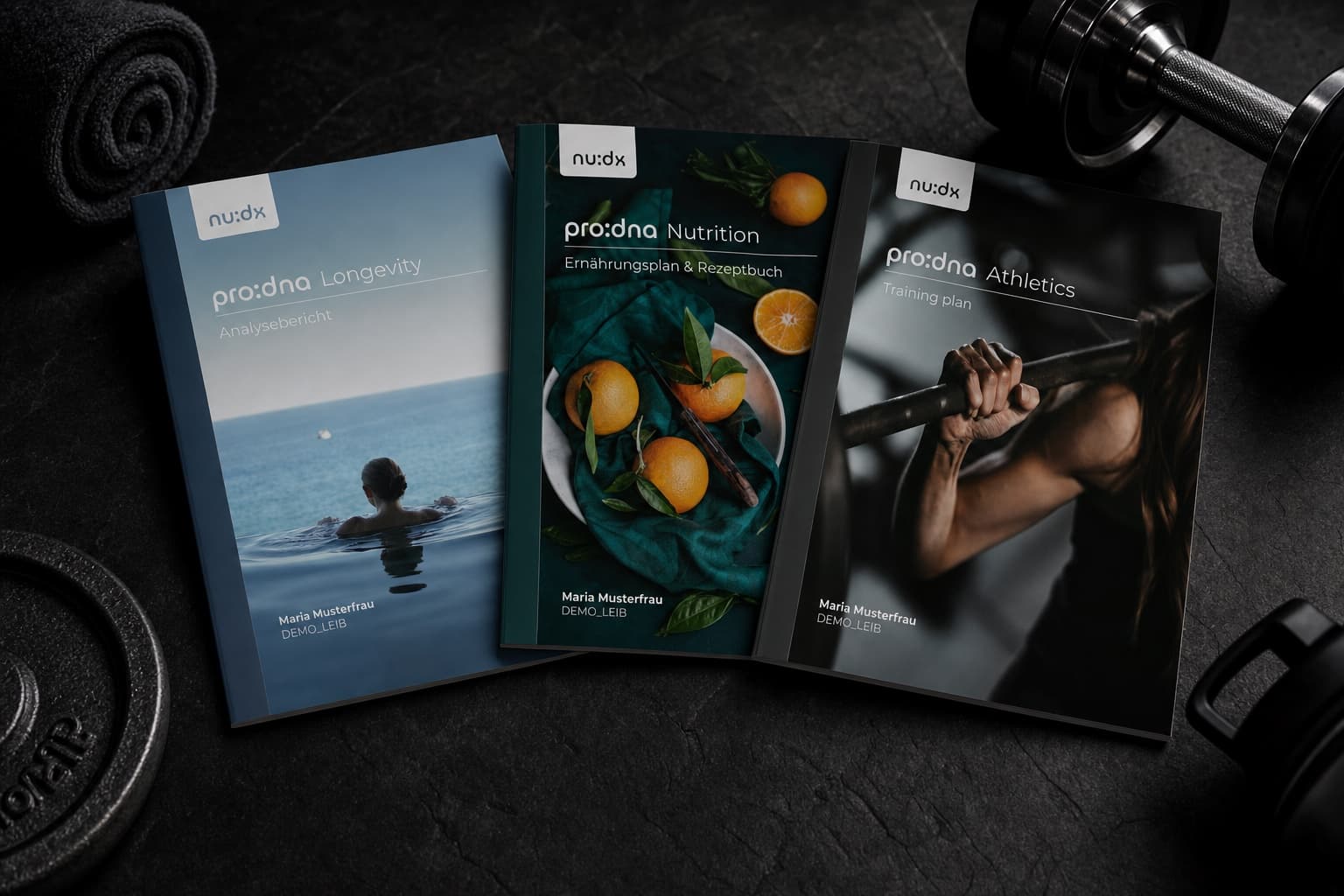 Reports, Trainingsplan & Rezeptbuch